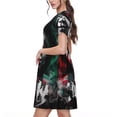 thumbnail image 4 of Lsque Chucky Print Women's Casual Dress T-Shirt Summer Short Sleeve Scoop Neck Swing Dresses, 4 of 7