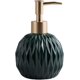 thumbnail image 1 of Ceramics Gold Soap Dispenser for Bathroom, Round Soap Dispenser with Delicate Embossed Rhombus Design, 1 of 5