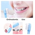 thumbnail image 4 of 4 Piezas Cepillo de Dientes de Mechón Pequeño Cepillo de Dientes de Mechón con Extremo de Cabeza Pequeña, Cepillo de Dientes de Sabiduría de Ajuste Suave de Ortodoncia Individual (Individual, 4 of 5