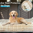 thumbnail image 4 of CJC Dog Car Seat Cover for Back Seat, Soft Backseat Pet Bed Mat for Car, Car Seat Protector, Nonslip Soft Durable for Cars Trucks and SUVs (Light Brown, 63x138cm), 4 of 10