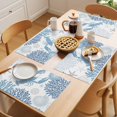thumbnail image 5 of Navy Blue Coastal Placemats Set of 12 Summer Lobster Coral Nautical Place Mats Indoor Wipeable Table Mats Washable Cloth Dining Table Placemats for Kitchen Holiday Party Home Decor 13x19 Inch, 5 of 9