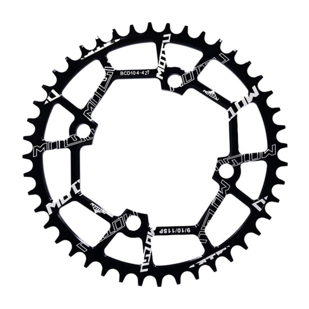 Plato de bicicleta Sunnimix 104BCD 42T Negro