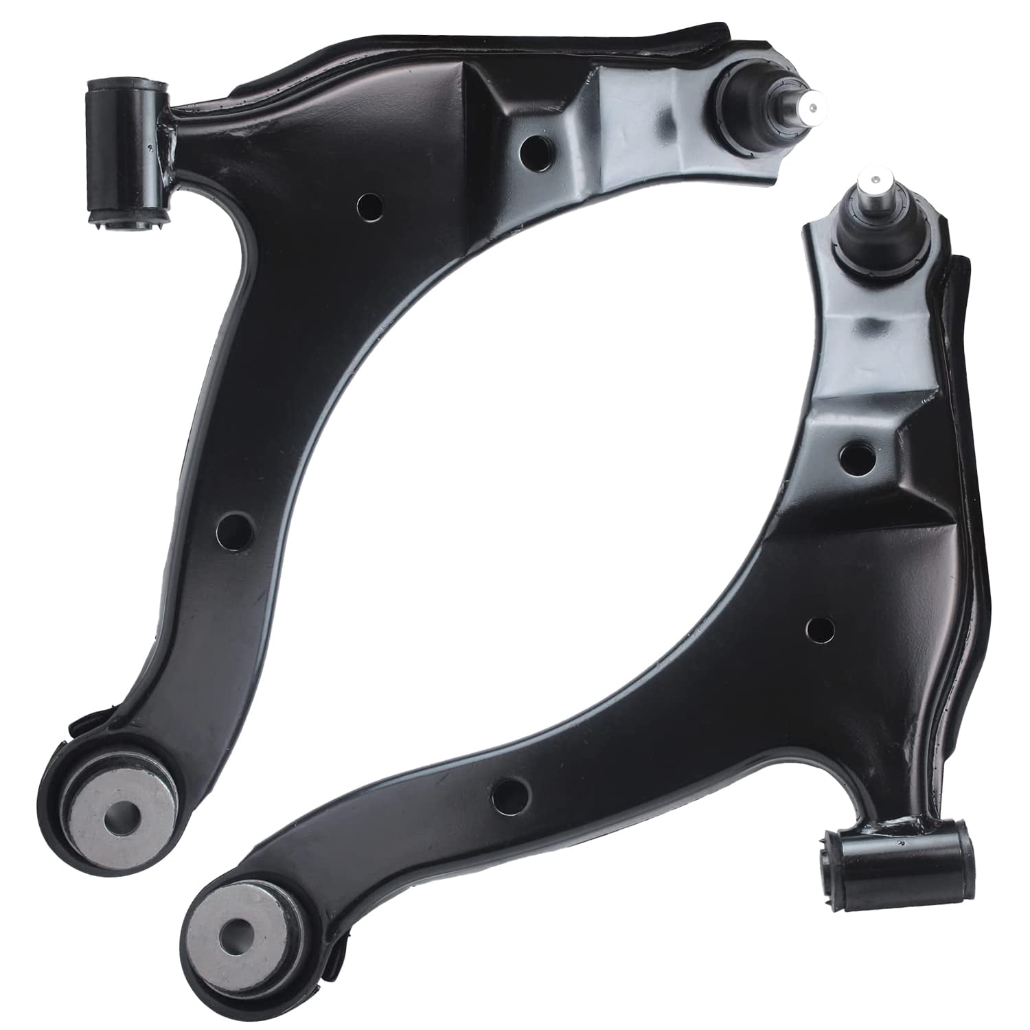 Detroit Axle - Front 12pc Control Arms Kit for 2001-2010 PT Cruiser, 2 Lower Control Arms 2 Struts 4 Tie Rods 2 Sway Bars 2 Boots and Bellows 2002 2003 2004 2005 2006 2007 2008 2009 Replacement