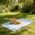 thumbnail image 4 of Microfiber Beach Towel 80*160cm, Quick Drying Bath Towel Stripe Absorbent Bath Towels for Travel, Summer, Sport, Swimming, Pool, Yoga, Camping (Light Blue), 4 of 8