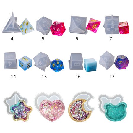 

MoldDice Fillet Multi-spec Digital Game Quicksand Dessert DIY Crystal Epoxy