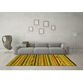 thumbnail image 3 of Ahgly Company Indoor Square Southwestern Yellow Country Area Rugs, 3' Square, 3 of 4