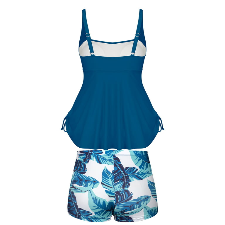 Summer Swimwear Tankini Swimsuits For Women 2 Piece Bathing Suits Tops With Boyshorts  Loose Fit Swimwear купальник женский - AliExpress