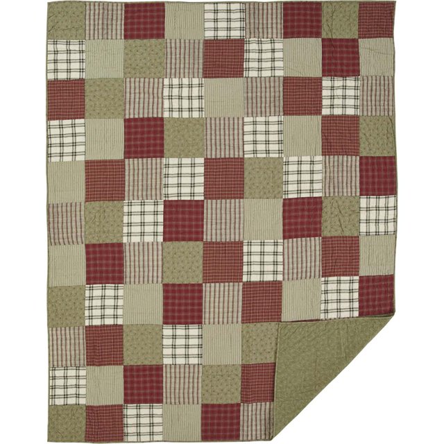 April & Olive Prairie Winds Courtepointe Couvre-Lit Jumeau Coton Style Ferme