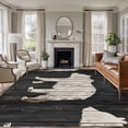 thumbnail image 4 of 6x9 Washable Area Rug, Retro Texture Non-Slip Large Rectangle Rug for Living Room Dining Room, Brown Bear Modern Silhouette Indoor Floor Mat for Home Decor, 4 of 9