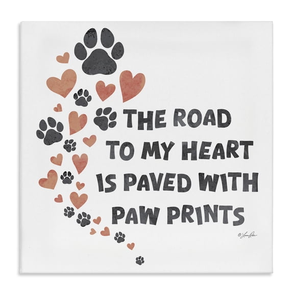 Stupell Industries Eclectic Road To My Heart Canvas Art, 17 x 17, by Lauren Rader