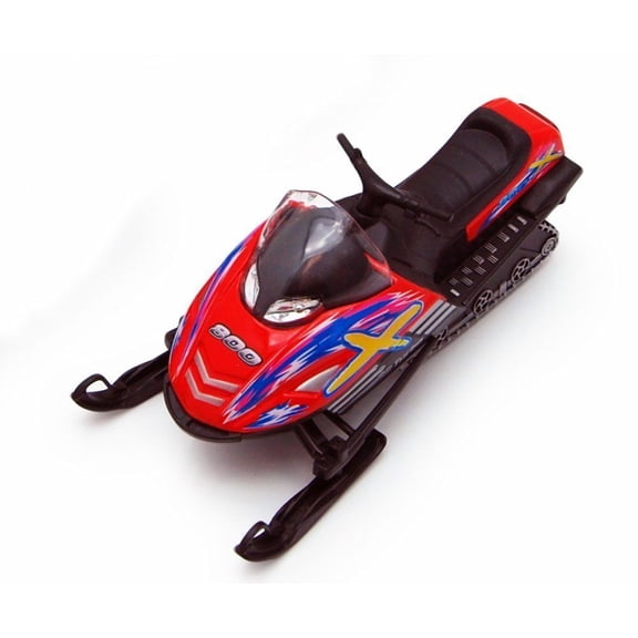 5.5" Kinsfun Snow Turbo Diecast Model Toy Pull Back Action Red