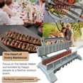 thumbnail image 2 of NewSingle Row Kebab Maker Bbq Meat Skewer Machine Kebab Press Maker Reusable Plastic Bbq Skewer Maker Kebab Preparation BBQ Tool, 2 of 5