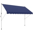 thumbnail image 1 of Outsunny Auvent Rétractable 10 X 5 Pi, Abri Pare-Soleil, Bleu Marine, 1 of 10