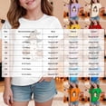 thumbnail image 3 of Qopobobo Halloween Shirt Kids Girl Halloween T-Shirt for Girls Retro Spooky Short Sleeve Tee Size 13-14 Years(Yellow, 13-14 Years), 3 of 5