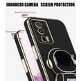 thumbnail image 4 of Compatible with Redmi K60 Pro Case Silicone TPU Plating, Xiaomi Redmi K60 Pro Phone Case Cute Astronaut Pattern Cover with Stand for Women Girls (Black), 4 of 14