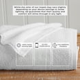 thumbnail image 5 of Great Bay Home Quick Dry Cotton Textured 6 Piece Towel Set, White, 5 of 7