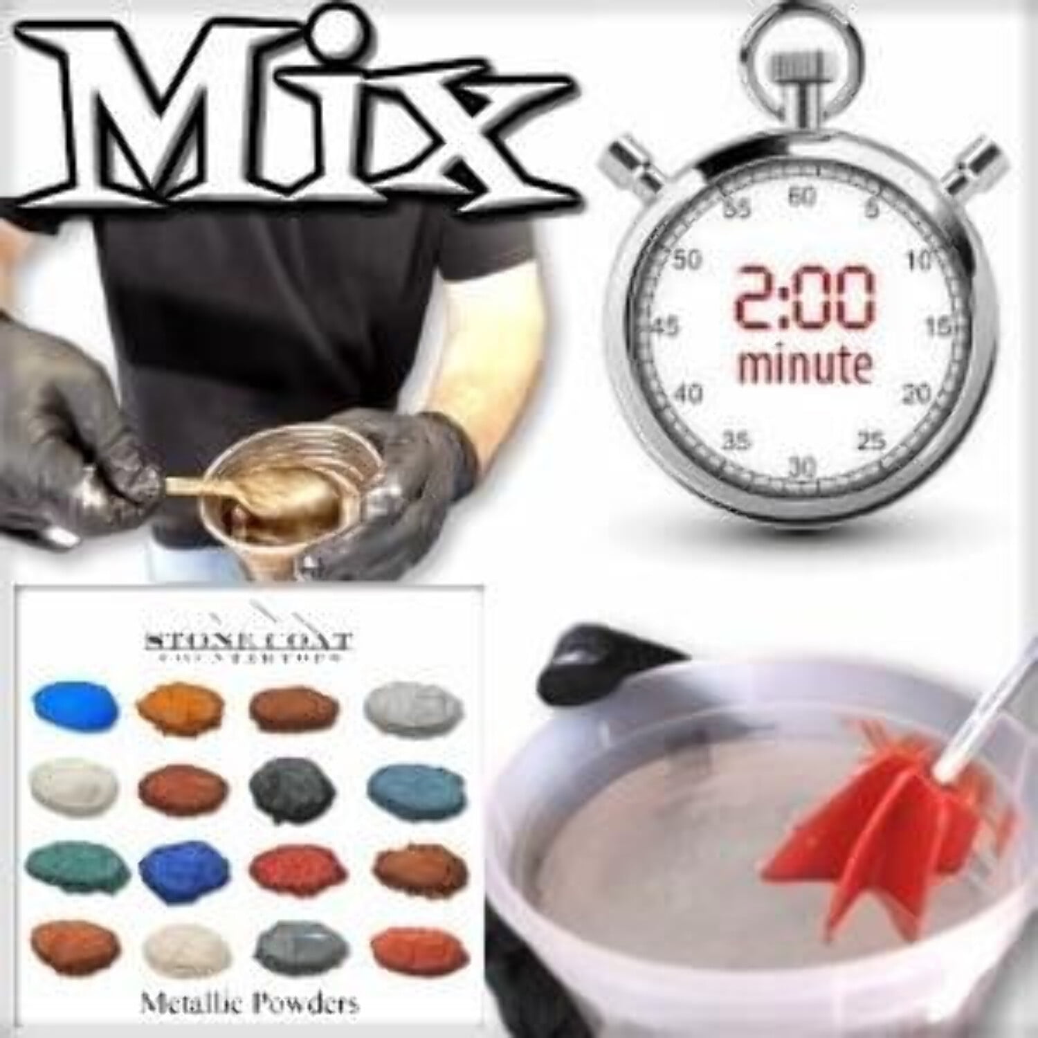 12 Gallon Stone Coat Countertops Epoxy Kit - Heat France