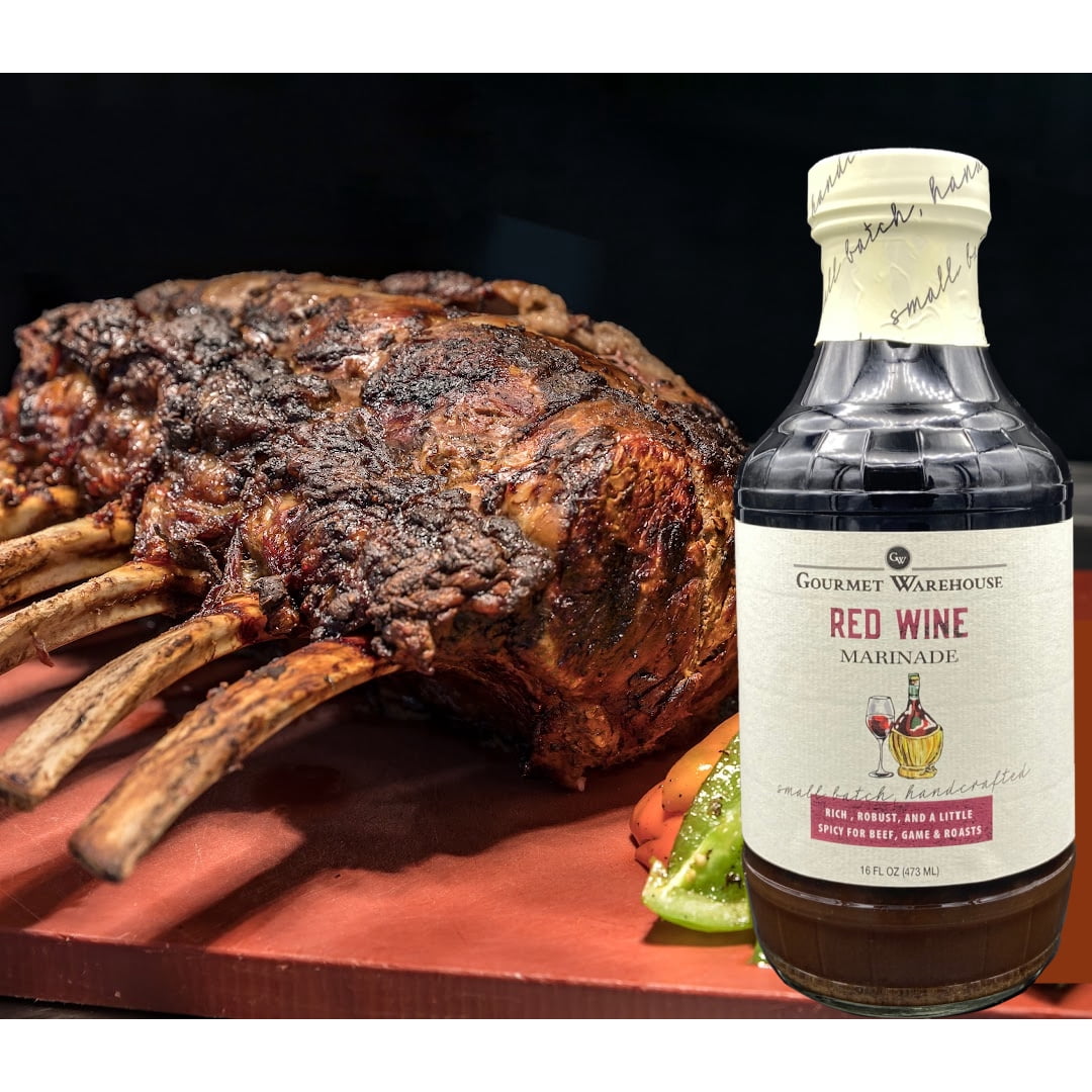 Gourmet Warehouse Red Wine Marinade, 16 Fl ozs, 2 Pack - No MSG, No HFCS