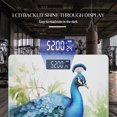 thumbnail image 3 of Bathroom Scale, Highly Accurate Digital Body Scale,Precisely Measures Weight up to 400 lbs-Blue Peacock Sitting On The Tree Branch, 3 of 4