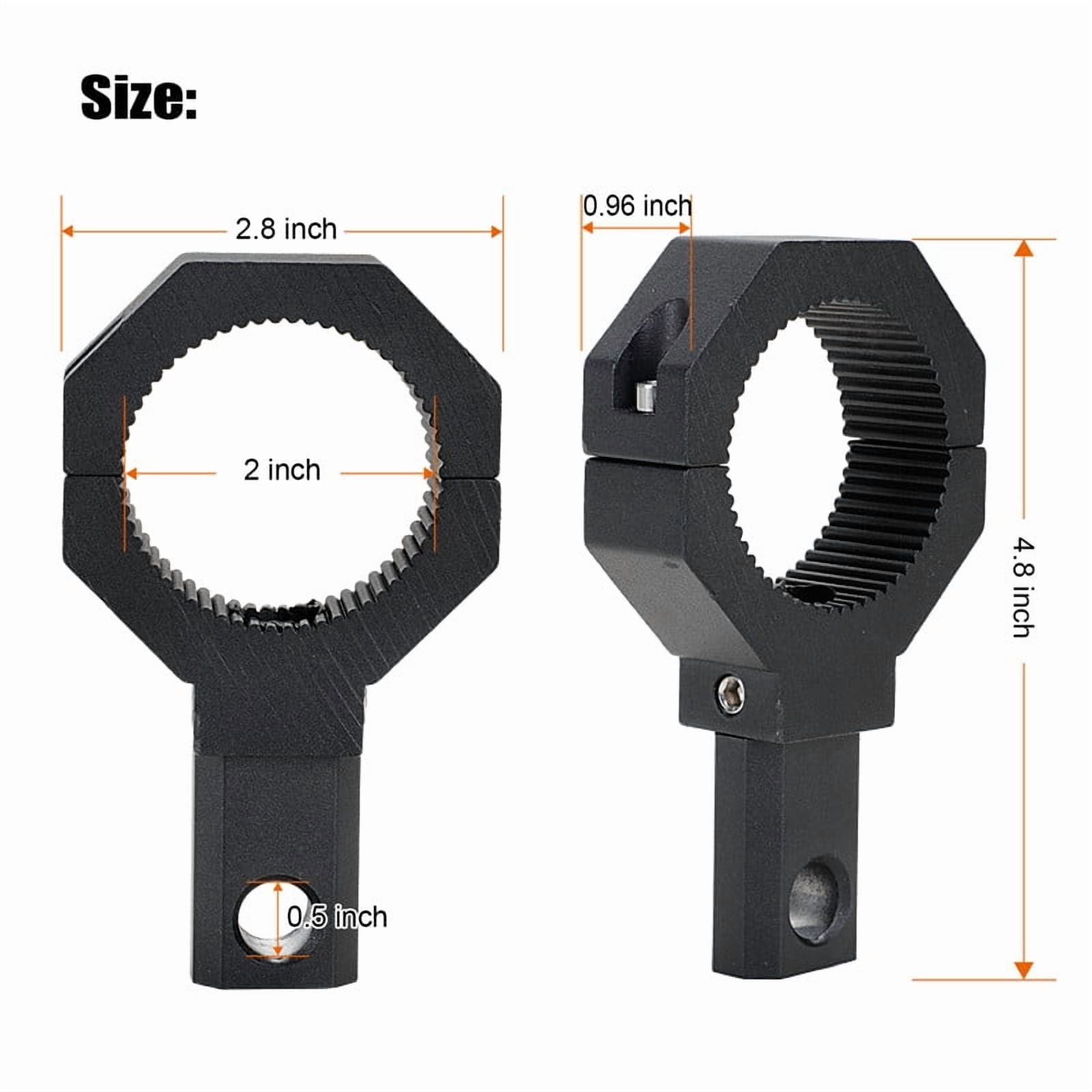 Roykaw Flag Mount Whip Light Mount for ATV/UTV, Anti-Rolling Adjustable, Fit 1"/1.5"/1.75"/2" Bar
