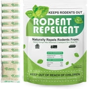Peppermint Oil to Repel Mice and Rats, Mice Repellent for House, Rodent Repellent for Car Engines, Mouse Repellant, Mice Away (10 Pouches)