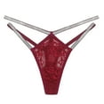 thumbnail image 5 of Seductiva Clothing Underwear for Women Shining Waistband Women Black Lace Thong and Panties Soft Strech Ladies Breathable, 5 of 5