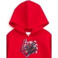 thumbnail image 3 of Marvel Spider-Man Big Boys Fleece Hangdown Hoodie Red 14-16, 3 of 5