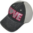 thumbnail image 3 of Love Baseball Caps for Women, Bling Trucker Hat, Girls Baseball Cap with Sayings, Adjustable Snapback Low Profile Hats, 3 of 7