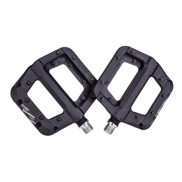 Ztto 1 par de nylon fibra bicicleta pedal antideslizante color sólido ciclo de montaña piezas de bicicleta pedales componente adjunto negro Yuarrent OD002857-01