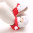 thumbnail image 2 of Generic Clearance Toddler Girl Christmas Baby Winter Santa Soft Sole Cloth Indoor Casual Shoes for Fashion Comfortable Breathable(3-6 Months,Red), 2 of 9