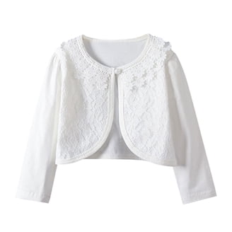 Girls Sparkly Sequin Jacket - Quilted Bolero Shrug Glitter Coat With Zipper, Long Sleeve Padded Outwear 6 thumbnail image