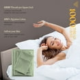 thumbnail image 4 of SGI Bedding 1000 TC Egyptian Cotton Bed Sheet Set - Alaskan King Size Sheets 1000 Count Sheets for Alaskan King Size Bed - Soft, Durable Sheets Cotton Sheets in 1000 TC 18" Deep Moss, 4 of 7