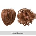 thumbnail image 2 of Chignon en Désordre Pièce de Cheveux Faux Chignon Élastique Fibre Synthétique Résistant à la Chaleur Noir à Auburn Clair Extension Queue de Cheval Courte Chignons Instantanés pour Femmes Filles, 2 of 6