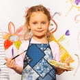 thumbnail image 3 of Pioneer Flower Floral Print Pattern Kids Aprons for Girls and Boys,Adjustable Neck Strap Toddler Aprons for Kids Cooking Baking, 3 of 7