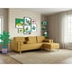 thumbnail image 1 of Sala Modular Reversible Makora Tyson Con Memory Foam, Color Mostaza, Lino Respaldo Reclinable De 3 posiciones., 1 of 10