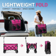 thumbnail image 3 of Upgraded Folding Wagon with 5x2" Wide All-Terrain Wheels, Expandable Dual-Layer Utility Wagon with 220lbs Capacity, Lightweight Collapsible Garden Cart for Camping, Shopping, Sports and Fishing,, 3 of 7