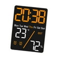 thumbnail image 4 of Reloj despertador digital Gloria 9 x 2,5 x 12 cm Luz de fondo naranja, 4 of 9