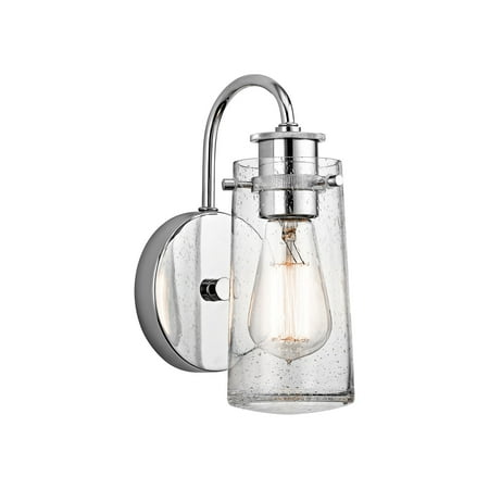 Kichler Lighting Glass Sconce - Kichler Braelyn Chrome 9