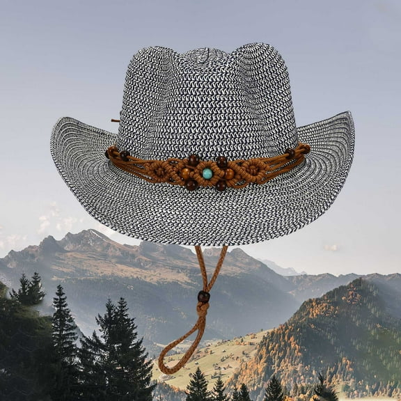 Summer Outdoor Casual Style Holiday Panama Style Shade Straw Hat Sun Hat Roofing Hats Solar Escape Hats Favorable Apparel Beach Hats for Women Big Head Summers Hats for Men Hats Fashion Unchained Hat