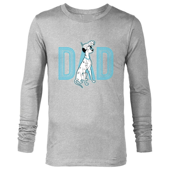 Disney 101 Dalmatians Pongo and Penny Dad - Long Sleeve T-Shirt for Men - Customized-Athletic Heather