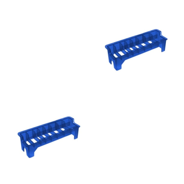 Estuche de almacenamiento Matsuzay Soporte para peine Clip Transparente Accesorios de barbería Azul 2Conjunto