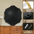 thumbnail image 5 of FRMALL Mandala Wall Mirror 32"x36", Modern Bathroom Mirrors Wall Mounted With Gold Metal Frame, 5 of 8
