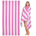 thumbnail image 1 of Toalla cabanana de microfibra, 92 x 184 cm, sin arena, rosa y blanco, 1 of 6
