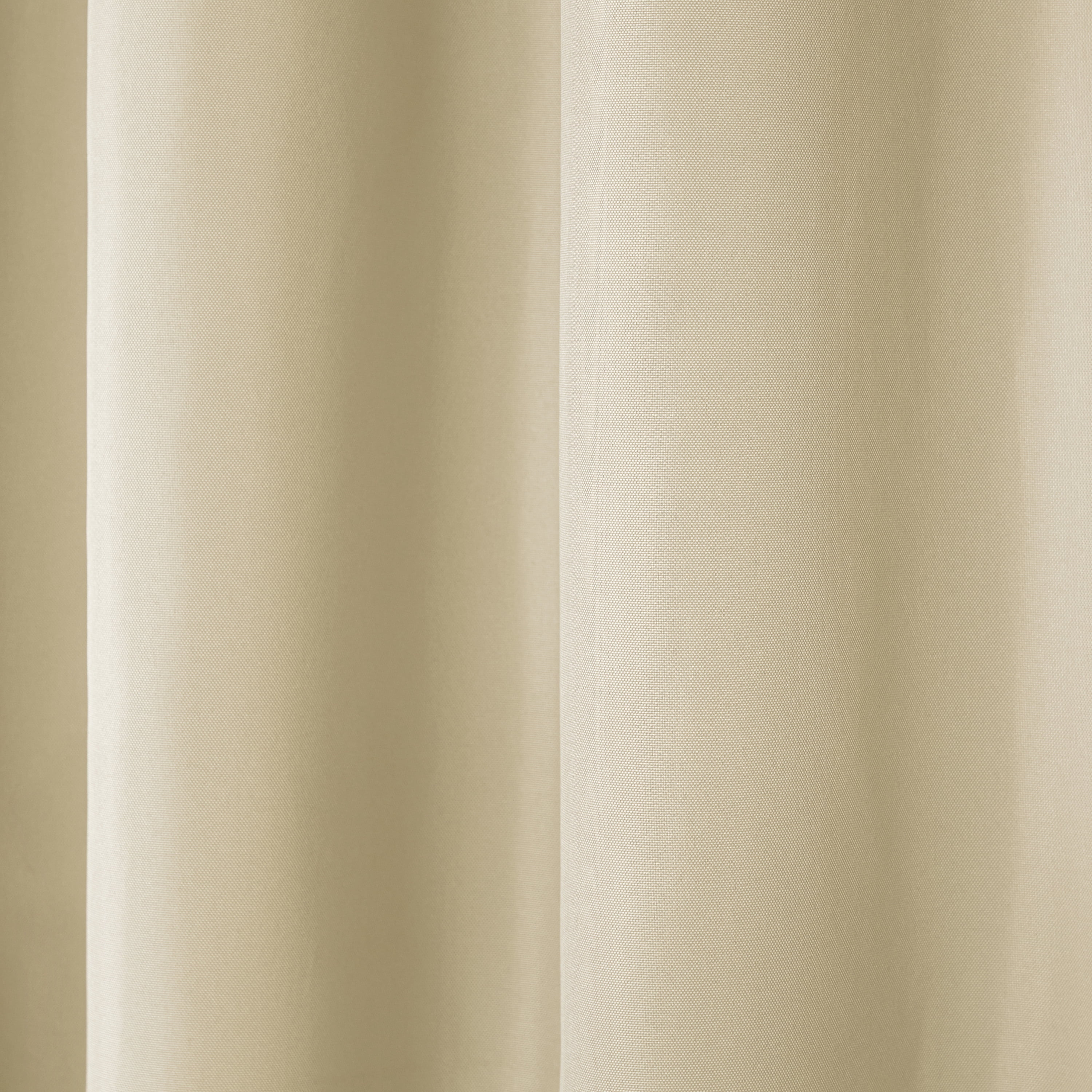 TOWN & COUNTRY BASICS Cabana Solid Heavyweight Indoor Outdoor Curtains, Light Filtering Opacity with Grommet Top, Water Repellent, 2-Pack Set, 54"x84", Natural