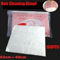 thumbnail image 7 of Disposable Salon Hair Washing Capes Shampoo Cape 100 Count Clear Hairdressing Protective Cover, 7 of 7