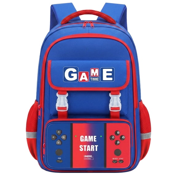 School Backpacks for Boys - Gamer Boys Backpack for Kids Teens, Multifunctional Bookbag for Elementary Middle School Students, 17″ Video Game Travel Bag Ages 6-18