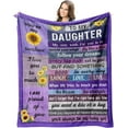 thumbnail image 1 of DALIHUA Daughter in Law Gifts Throw Blankets - Mothers Day Birthday Gifts from Daughter in Law - Bonus Daughter Gifts - Blanket for Sofa 60x80inches, 1 of 6