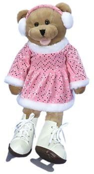 PBC International G1121 19 inch Crystal Ice Skater Bear by PBC International