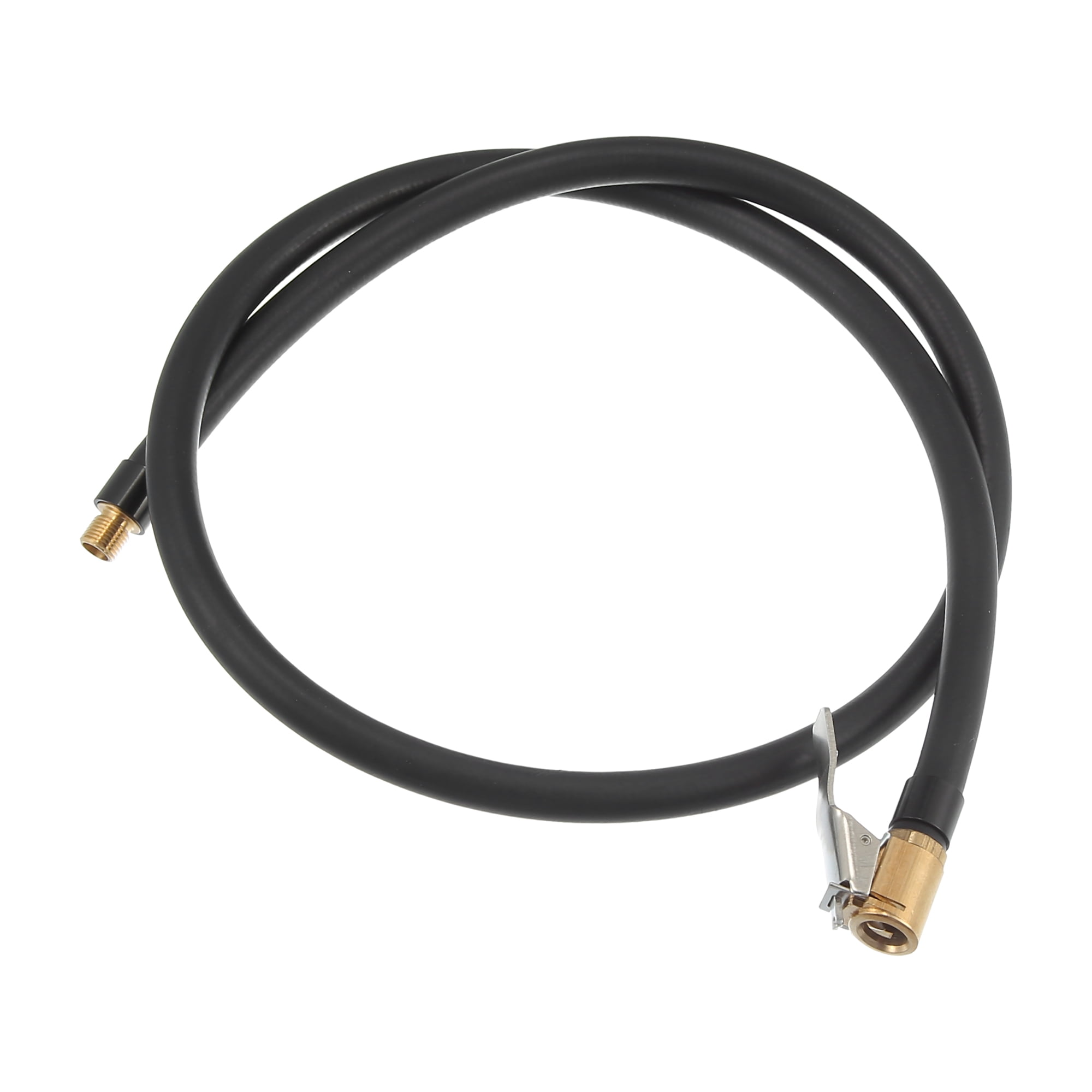 Unique Bargains 80cm 31.50' Tire Tyre Inflator Pump Hose with Locking Air Chuck for Car Motorcycle Black