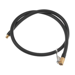 Unique Bargains 80cm 31.50' Tire Tyre Inflator Pump Hose with Locking Air Chuck for Car Motorcycle Black